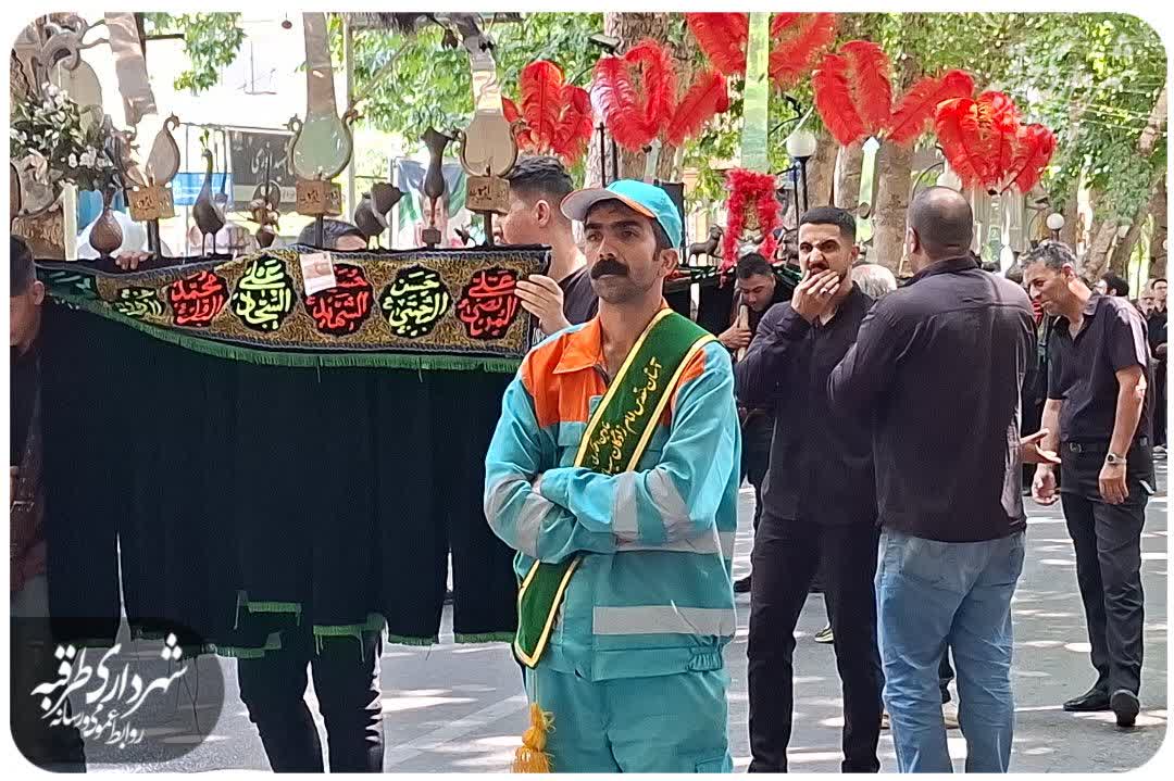📌#خبر | خدمات شهری طرقبه؛ پای کار  سوگواری رحلت پیامبر اعظم(ص) و  شهادت امام حسن مجتبی(ع)