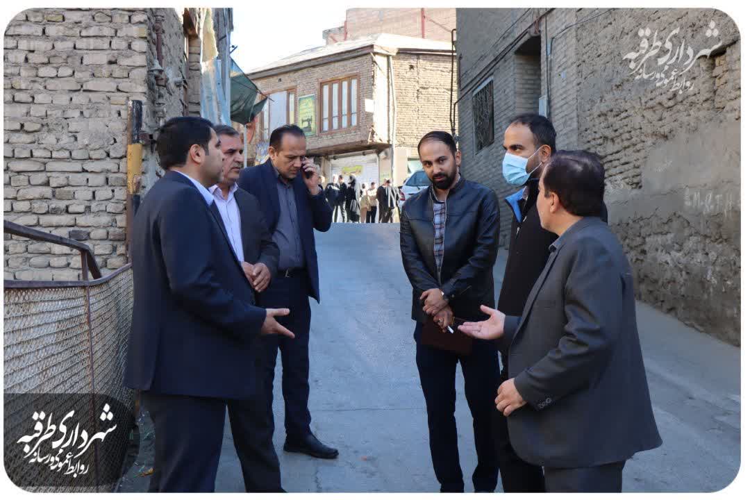 ارزیابی میدانی وضعیت ترافیک  میدان محمدیه طرقبه 