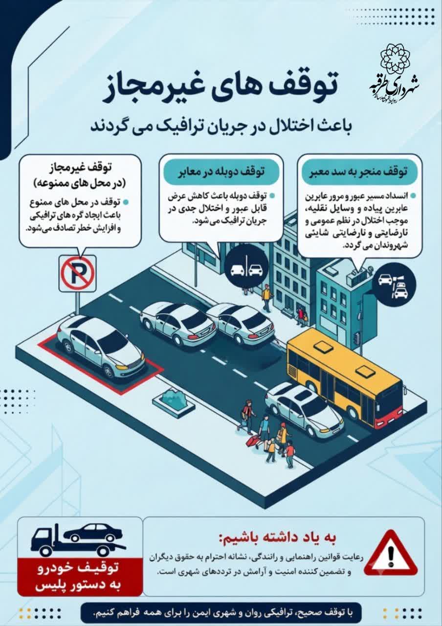 📌#فرهنگ_شهروندی | یک توقف، به قیمت اختلال در عبور دیگران!